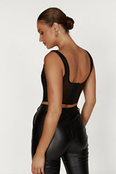 Delaney Corset Bustier - Black